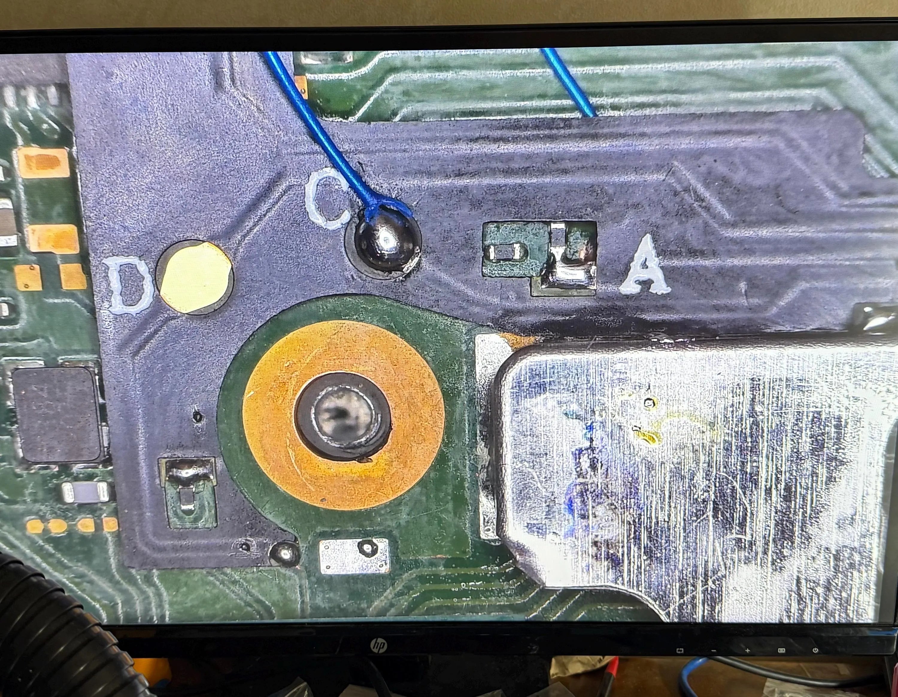 Switch OLED Picofly RP2040 Chip Installation - Kamikaze method